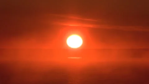 14. Sunrise on the river 1 Stock Footage 133434813