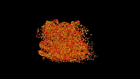 14 Text Animation Formed by Particles For Sale 库存影片 129745518