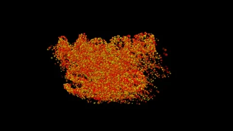 14 Text Animation Formed by Particles Mega Sale 库存影片 129745604