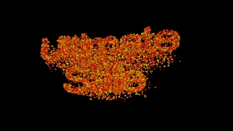 14 Text Animation Formed by Particles Ultimate Sale 库存影片 129745814