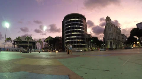 1404044 - Panoramic view of Marco Zero, Rio Branco Square, Recife, Pernambuco 스톡 동영상 37817933