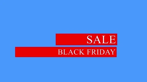 142 Animation Text Motion Graphics Black Friday v11 库存影片 140649373
