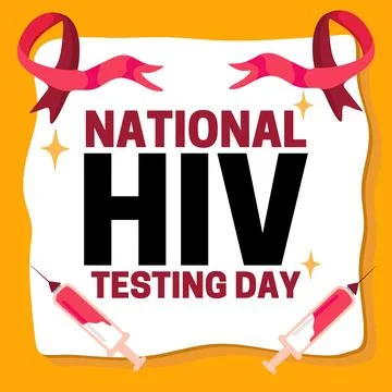 143. National HIV Testing Day Stock Illustration