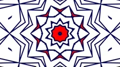 Pop Art Design Loop Background Kaleidoscope Red Blue Triangles