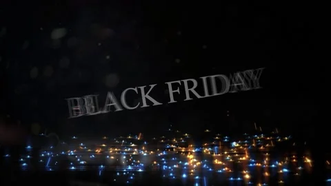 144 Animation Text Glowing Particles and Neon Effect Black Friday v2 Stockbeeldmateriaal 140649958