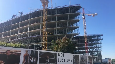144 Oxford Under construction Stock Footage 105732469