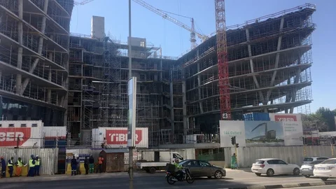 144 Oxford Under construction Stock Footage 105732975