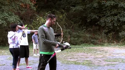 1440 Archery 17 Stock Footage 12357416