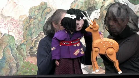 1440 Asian Puppet Show 스톡 동영상 11139108