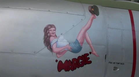 1440 B-17 Plane Decal 2 스톡 동영상 12658291