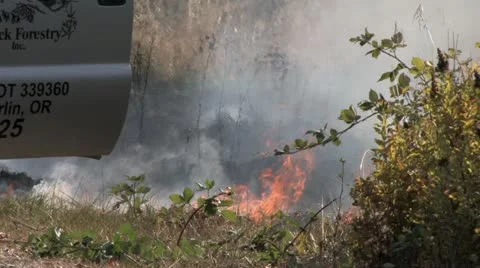 1440 Controlled Burn 10 Stock-Footage 12380433