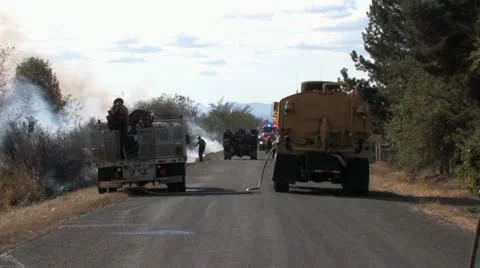 1440 Controlled Burn 37 Stock Footage 12386937