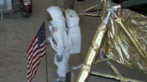 1440 Man on the Moon Stock Footage 12687738