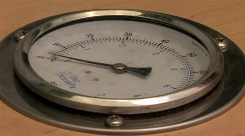 1440 Pressure Gauge Stock Footage 12522049