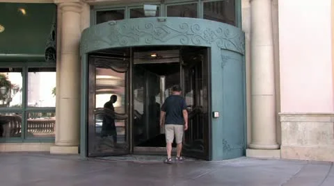 1440 Rotating Door Time Lapse Stock-Footage 11422142