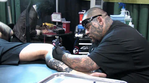 1440 Tattoo 13 Stock-Footage 23030423