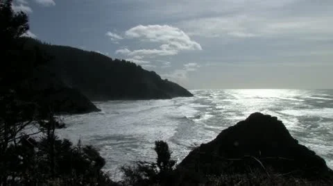1440 Timelapse Waves on the Beach 스톡 동영상 19218061