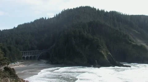 1440 Timelapse Waves Heceta Beach Stock-Footage 19216293