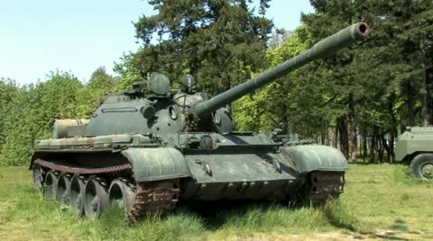 1440 WW2 Tank Video stock 12687676