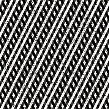 1447 Seamles pattern with intersecting black and white lines Stock Illustration