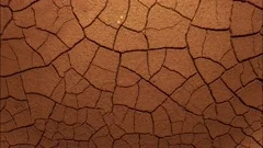 cracked soil in a desert drying out, timelapse. global climate change and