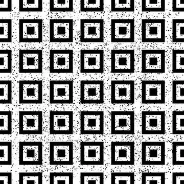 1477 Seamless pattern with  black squares Stock Illustration