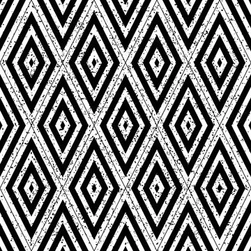 1499 Seamless pattern with black rhombuses Stockillustratie