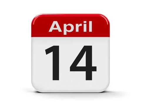 14th April Stock Illustration