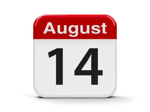 14th August Stock Illustration