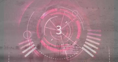 15 to 0 countdown against grey background 4k Stock Photos