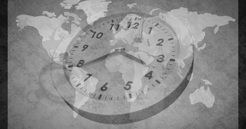 15 to 0 countdown against grey background 4k Foto stock