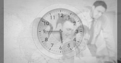 15 to 0 countdown against grey background 4k Foto stock