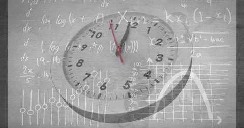 15 to 0 countdown against grey background 4k Foto stock