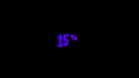 15% off animation isolated on black background. 15 percent off promotion. Stock Footage 293116870