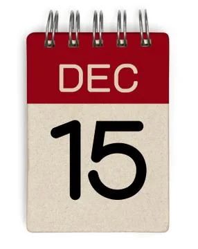 15 dec calendar Stock Illustration