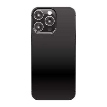 15 Generation Smartphone Backside Mockup Stock Illustration