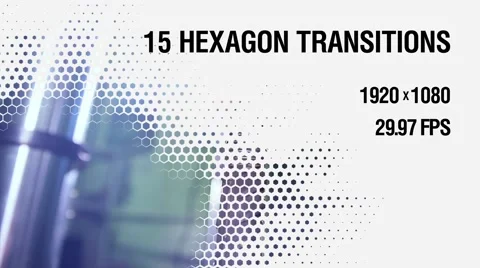 15 Hexagon Transitions vol.2 Stock After Effects