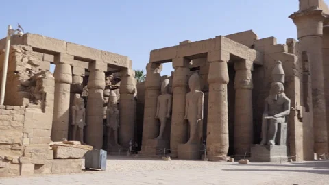 15 Interior View Of Luxor Temple Complex In Luxor Egypt 스톡 동영상 332719619