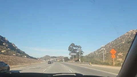 15 June 2024 Los Angeles, California - Driving Interstate Mountain Street Stockbeeldmateriaal 297826341