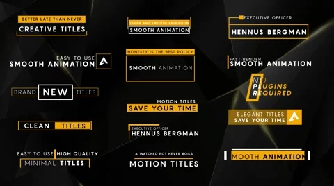 15 Minimal Titles v7 스톡 After Effects