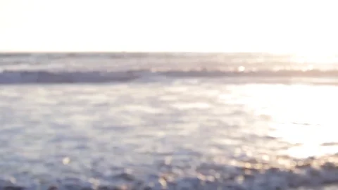 15 Ocean Waves Rack Focus Stock Footage 99596484