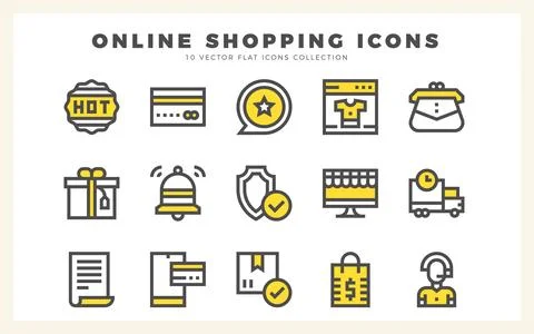 15 Online Learning Two Color icon pack. vector illustration. Stockillustratie