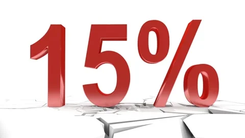15 Percent Vídeos de archivo 117593130