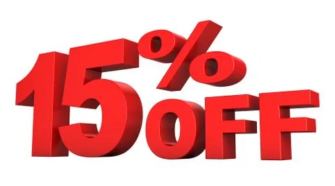 15 Percent Off Stock Illustration