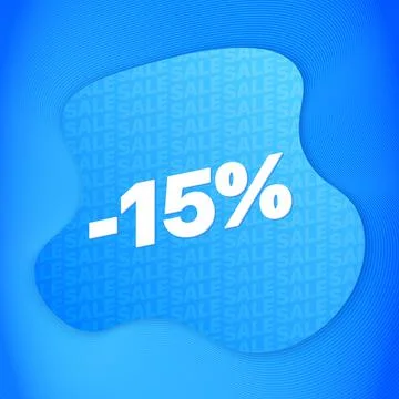 15 Percent Off Stock Illustration