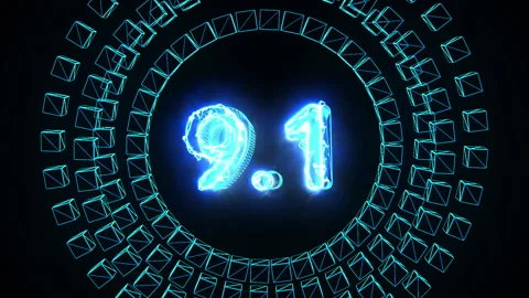 15 second count down animation Stock Footage 146213408