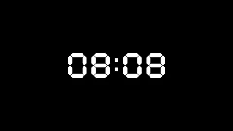 15 second Countdown animation show on black background Video stock 311768195