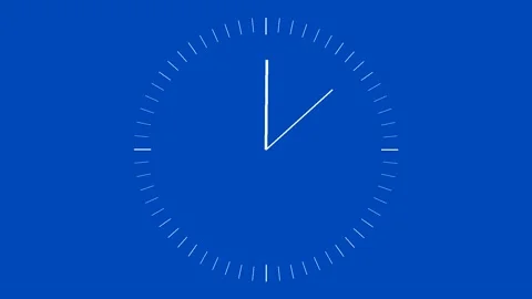 15 Second Countdown Timer Landscape Blue and White Stock Footage 281793025