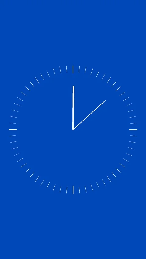 15 Second Countdown Timer Vertical Blue and White Stock Footage 281793028