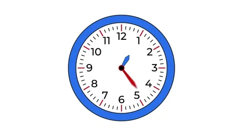 15 Second Time Clock Number Watch Design. Video Stock Footage 334696455
